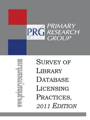 cover image of The Survey of Library Database Licensing Practices